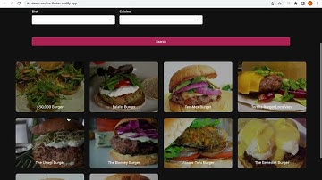 A simple recipe finder React JS application
