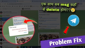 Computer Me Telegram Msg Delete Kaise Kare | laptop me telegram msg delete | How to delete telegram