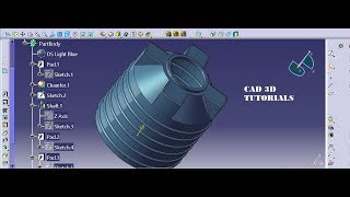 How to create plastic water tank Catiav5 or CAD step by step producer for beginner in catiav5 R20.