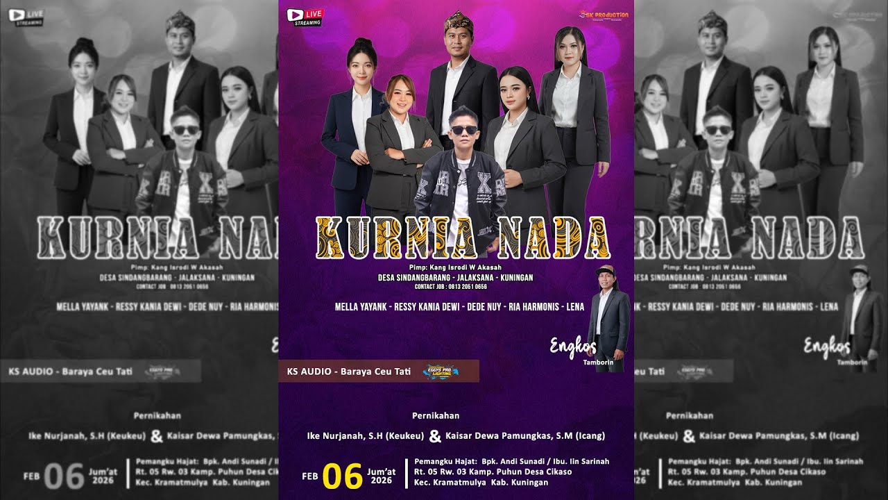 LIVE KURNIA NADA  || PERNIKAHAN IKE & KAISAR || DESA CIKASO JUM'AT, 6 FEBUARI 2026