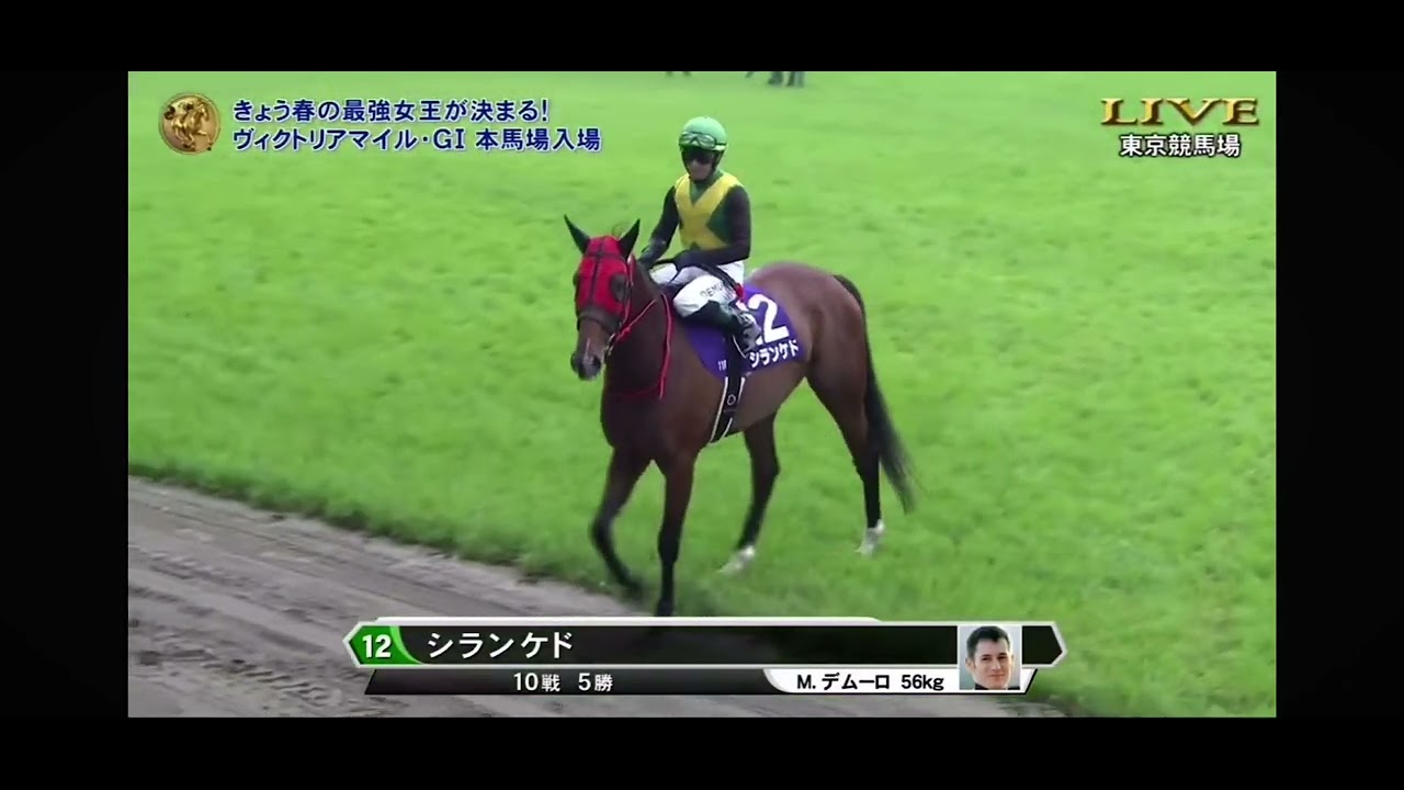 ヴィクトリアマイルG1 本馬場入場