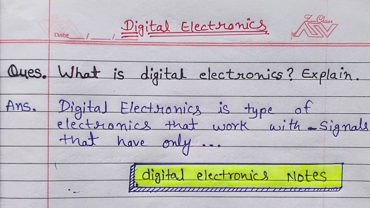 introduction of digital electronics - YouTube