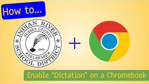 IRSD Instructional - How to Enable Dictation on a Chromebook