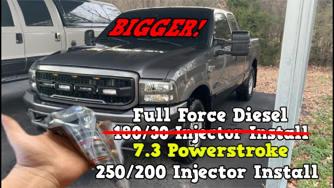 Installing 250/200 Full Force Injectors in my 7.3 Powerstroke Will it
