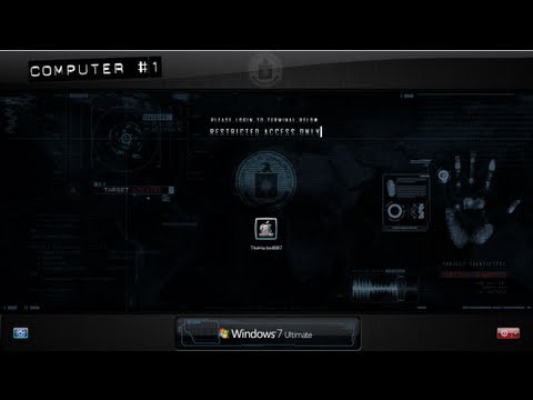 CIA Login Screen - Windows 7