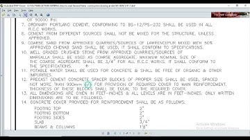 How to read  General Notes of  Construction drawing at site (Lecture 01) Our Sample Project 01