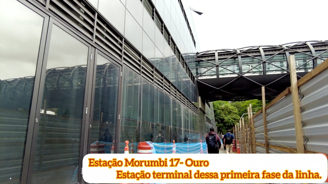 Estação Morumbi, a estação terminal dessa primeira fase da linha 17- Ouro.