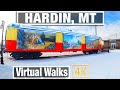 Virtual Walk in Icy Hardin MT - Walking Trails For Treadmill - 4k Montana Walking Tour - City Walks