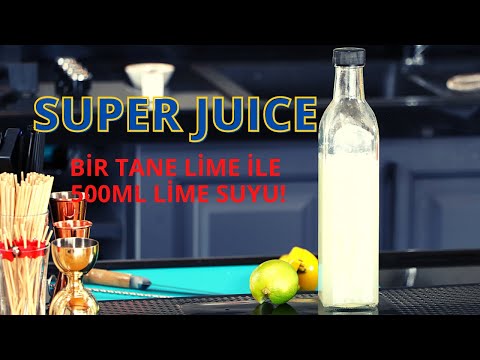 Super Juice(Bir tane lime ile 500ml lime suyu yapma tekniği)