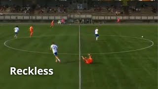 Referee situation: Reckless challenge 78