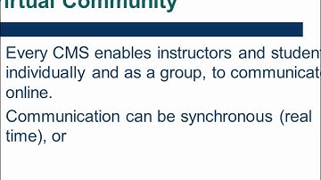 Course Management Systems