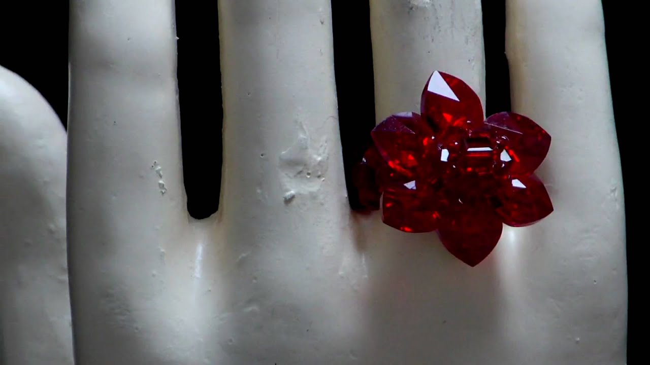 bague swarovski coeur rouge bague swarovski coeur rouge