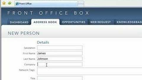 Address Book Tutorial