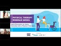 Physical Therapy Webinar Series: Adult Discussion on Home Exercises with a Physical Therapist