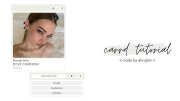 interactive & easy carrd tutorial — © owner