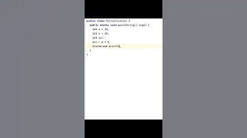 Multiplication of two numbers in java