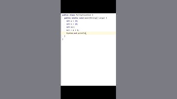 Multiplication of two numbers in java