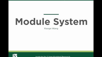 How to Use the Module System