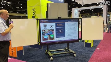 InfoComm 2021: BalanceBox Shows Wings System, Touchscreen Whiteboard Frame for BalanceBox 650 Mount
