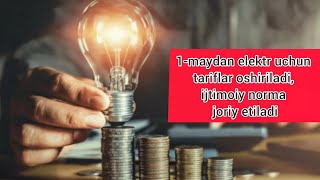 1-maydan elektr uchun tariflar oshiriladi, energiyani xisoblash uchun telegram bot ishlab chiqildi