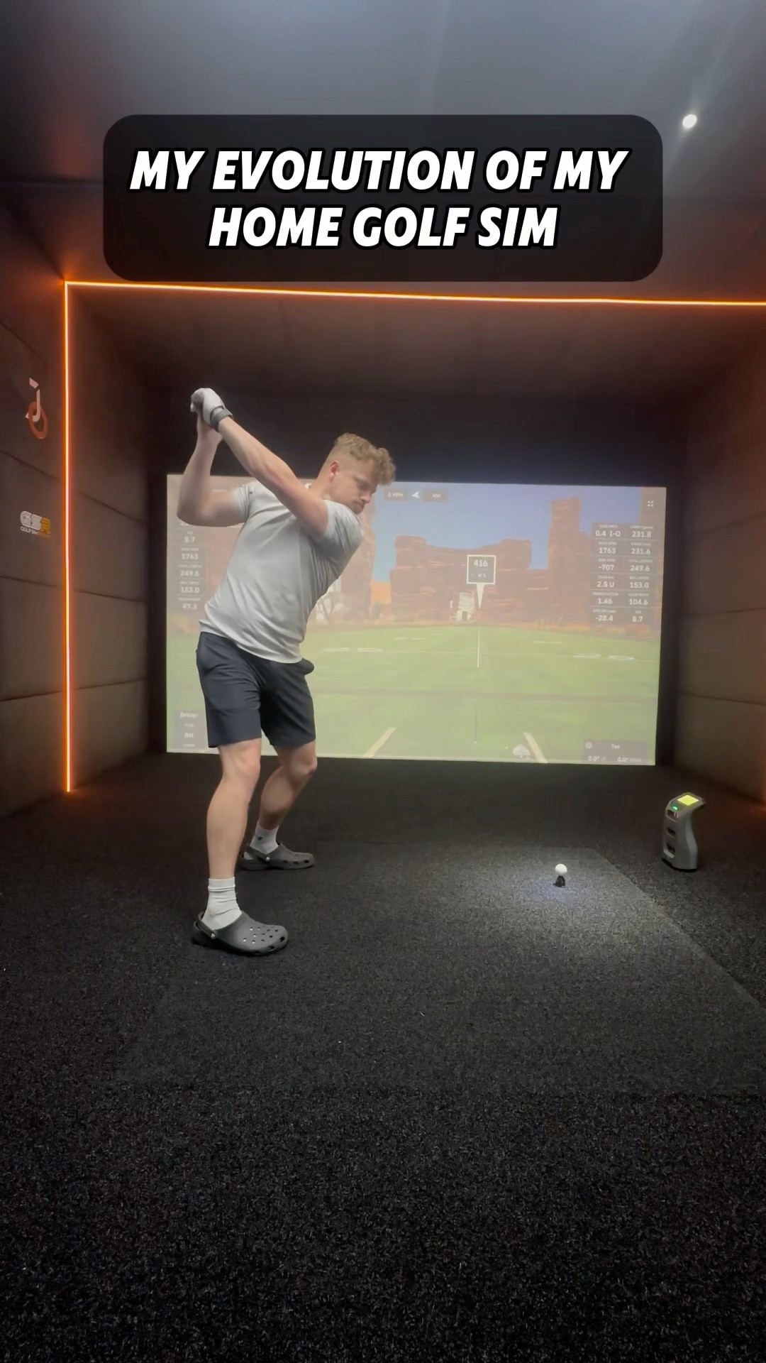The Evolution of my HOME GOLF SIM #golf