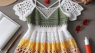 💯 BEAUTIFUL CROCHET PRINCESS DRESS DESIGNS FOR BABY GIRL🥰😍|#crochet #viralvideo #video #baby #dress