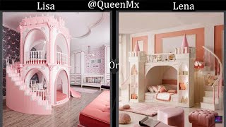 LISA OR LENA  💕- //ROOMS & HOUSES// - //CUTE BREAKFAST// (CHOISE HARDS) -  (WOULD RATHER)  💖💕