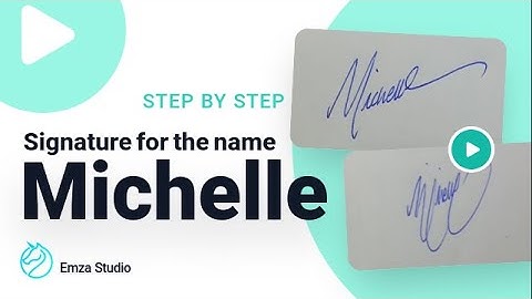 Signature for the name Michelle