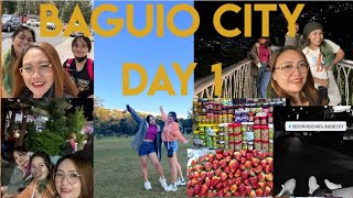 DAY 1| BAGUIO CITY VLOG | BURNHAM PARK| SM BAGUIO| NIGHT MARKET| R-VIDA