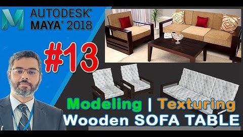 Autodesk Maya Modeling center table | Maya Sofa table Tutorial | Autodesk Maya Full Course L#13