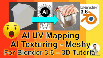 Meshy AI UV Mapping + Texturing & Material Painting - For Blender 3.6 3D Models - Tutorial