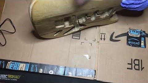 Black Limba Custom Strat Style Guitar Build Part 2