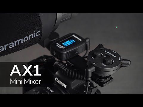 Saramonic AX1 Mini Mixer | 2-Channel 3.5mm Audio Mixer for Cameras, Smartphones, Computers & More