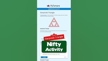 👩‍💻 Program a Sierpinski Triangle in 🐍 #Python with #PyTamaro