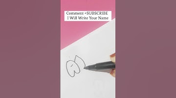 How To Write Bubble Letters | SUBSCRIBER NAME REQUEST #SHORTS