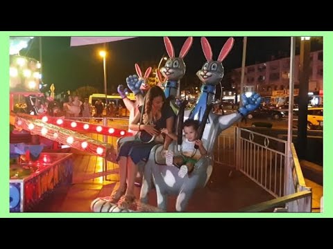 MARMARİS LUNAPARKTA GRİ RENKTE ZIP ZIP ZIPLAYAN KANGURUYA BINDIK | EĞLENCELİ ÇOCUK VİDEOSU