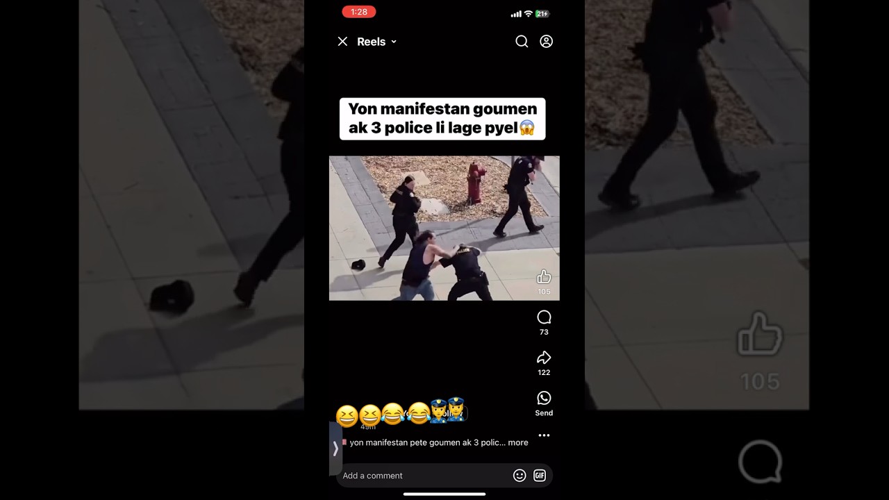 You Won't Believe How This Man beat 3 cops then ran away.