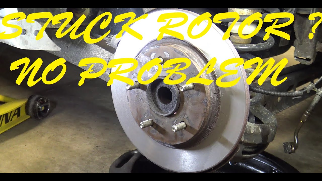 HOW TO REMOVE A STUCK ROTOR QUICK AND EASY YouTube