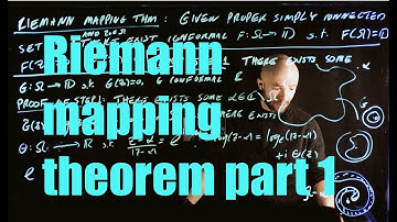 Riemann mapping theorem part 1