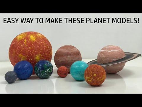 How To Make Planets Of The Solar System For Science Projects x Aerospace Exhibitions - Easy Way!!!