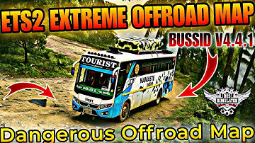 Ets2 Extreme Offroad Map Mod In bus simulator indonesia 😍  New Offroad Map Mod bussid 