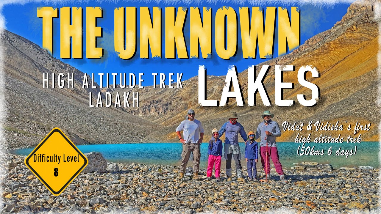 FIRST HIGH ALTITUDE Trek in LADAKH With KIDS (7) | Discovering THE UNNAMED & HIDDEN LAKES | #ladakh