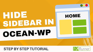 How To Hide Sidebar In Ocean-WP Theme In WordPress