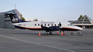 Full flight | Pacific Coastal Beechcraft 1900D | 8P701 Vancouver to Campbell River (leg 1)