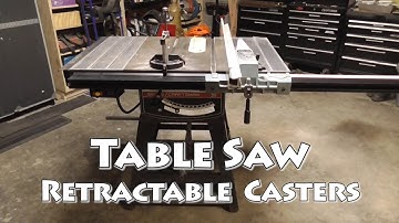 Retractable Casters for Table Saw Mobile Base