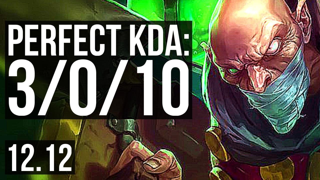 SINGED vs GP (TOP) | 3/0/10, Rank 9 Singed, 300+ games | EUW Master | 12.12