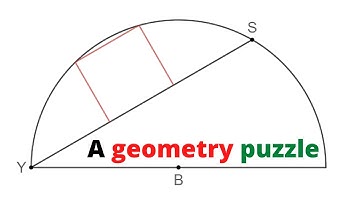 Inscribing a square in a circular segment. A geometry puzzle