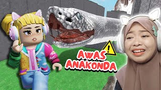 MAIN OBBY TAPI AKU DIKEJAR ULAR RAKSASA? - ROBLOX  Escape A Giant Snake Obby