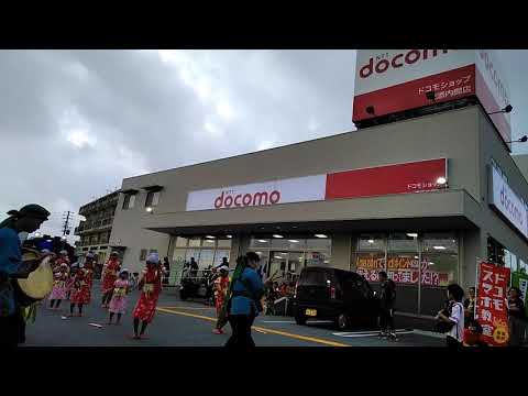 浦添市内間青年会　旧盆道ジュネー２日目♪安里屋ユンタ