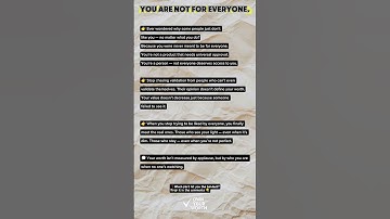 You Are Not for Everyone — Stop Chasing Validation #quotes #shortvideo